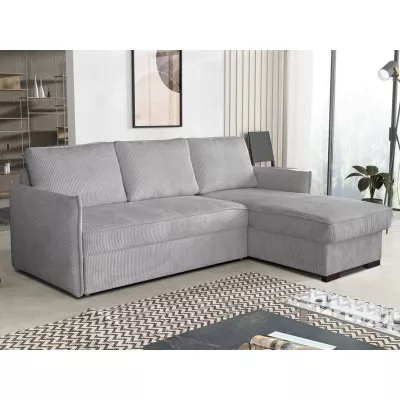 Rozkládací sedačka s úložným prostorem SANDATILO - světlá šedá