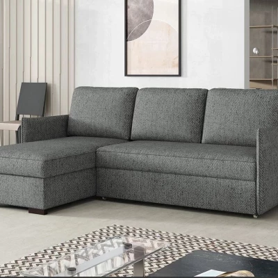 Rozkládací sedačka s úložným prostorem SANDATILO - šedá