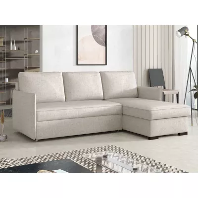 Rozkládací sedačka s úložným prostorem SANDATILO - teplá béžová