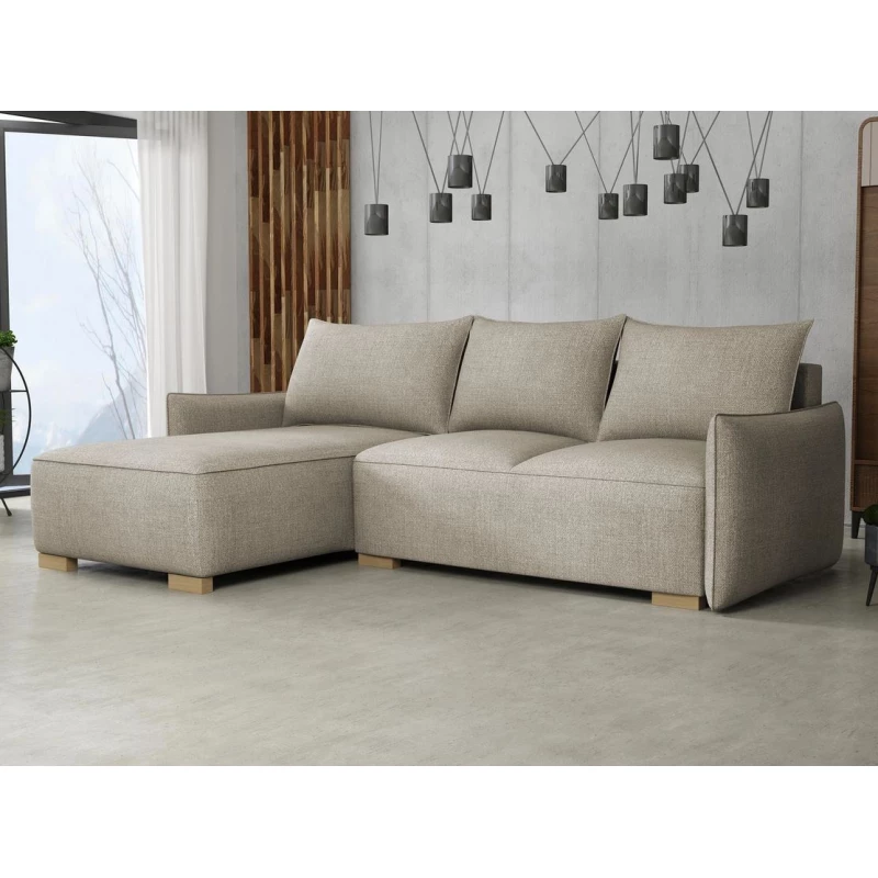 Rohová sedačka s úložným prostorem MOLENCIA - béžová