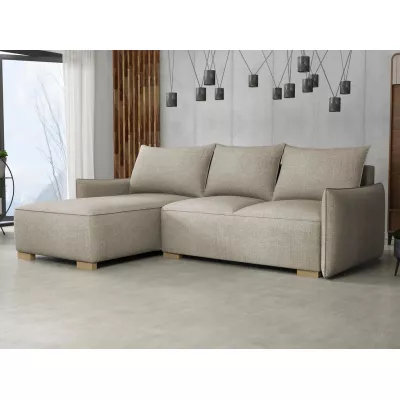 Rohová sedačka s úložným prostorem MOLENCIA - béžová