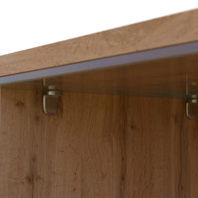 TV stolek s LED osvětlením 180 cm WILLA D - černý grafit 2