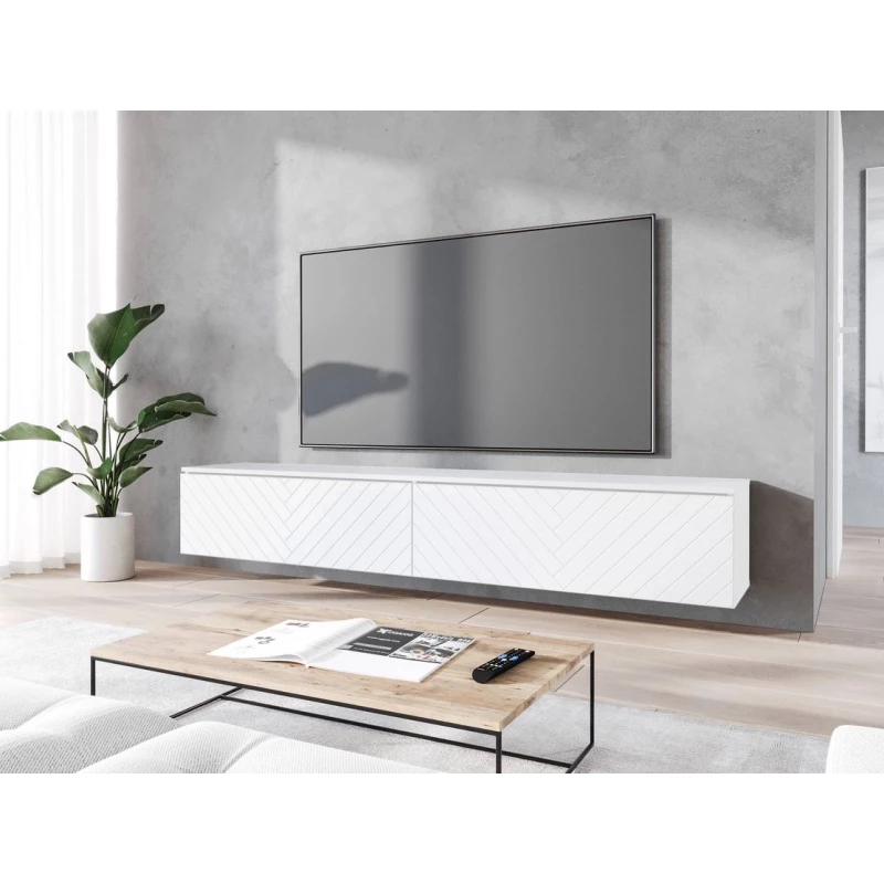 TV stolek 180 cm WILLA D - bílý 1