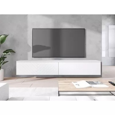 TV stolek 180 cm WILLA D - bílý 1