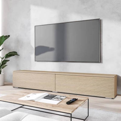 Televizní skříňka s LED osvětlením 180 cm WILLA D - dub gaja