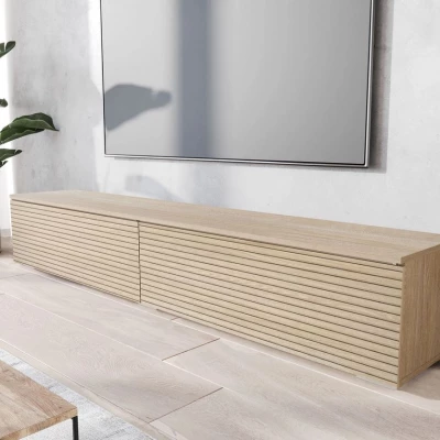 Televizní skříňka s LED osvětlením 180 cm WILLA D - dub gaja