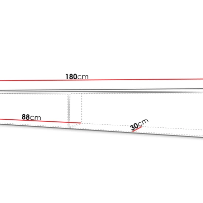Televizní skříňka 180 cm WILLA D - san sebastian
