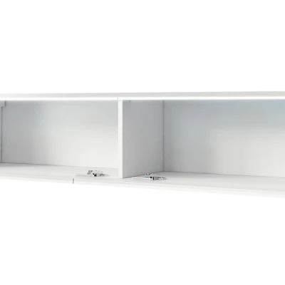 Televizní skříňka s LED osvětlením 140 cm WILLA D - černá grafitová