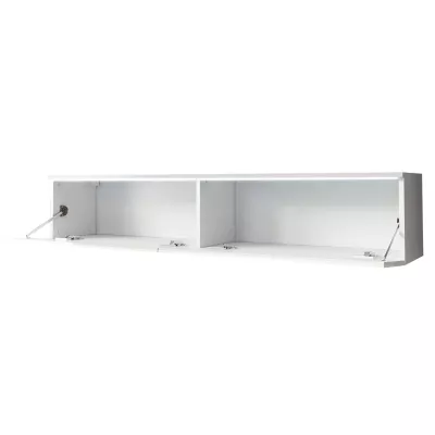 Televizní skříňka s LED osvětlením 140 cm WILLA D - černá grafitová