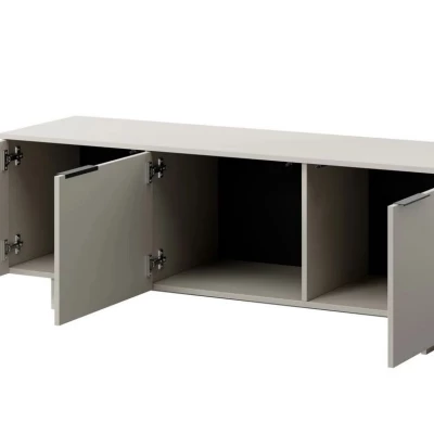 Televizní stolek se skříňkami 150 cm DEASY - pískový béžový