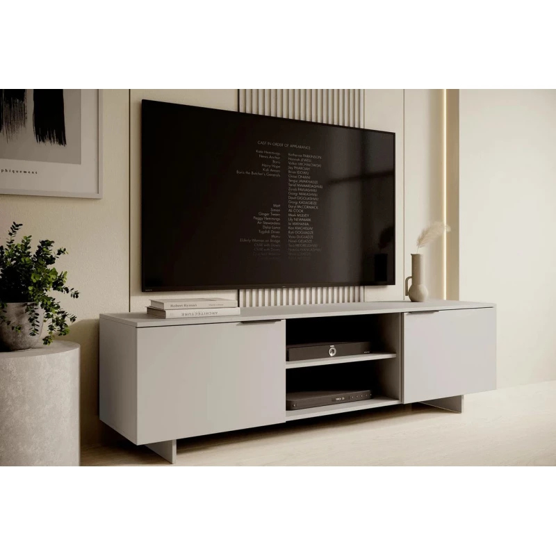 Televizní stolek s poličkami 180 cm DEASY - pískový béžový