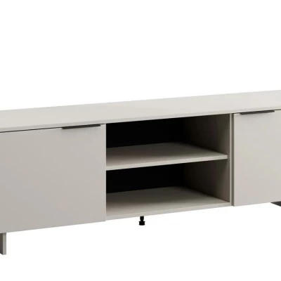 Televizní stolek s poličkami 180 cm DEASY - pískový béžový