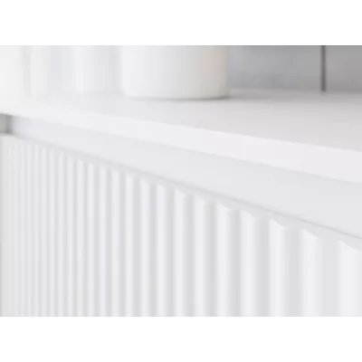 TV stolek s elektrickým krbem REMY - bílý