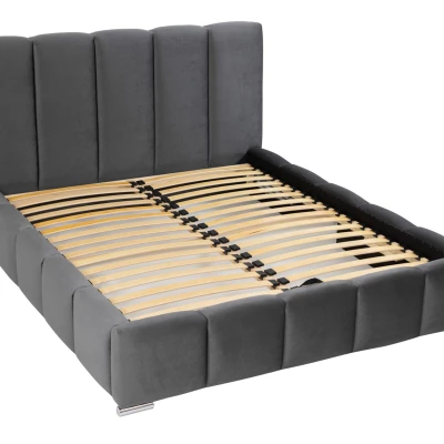 Čalouněná manželská postel 160x200 MIDKIFF - indická růžová