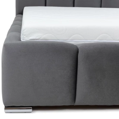 Čalouněná manželská postel 160x200 MIDKIFF - indická růžová