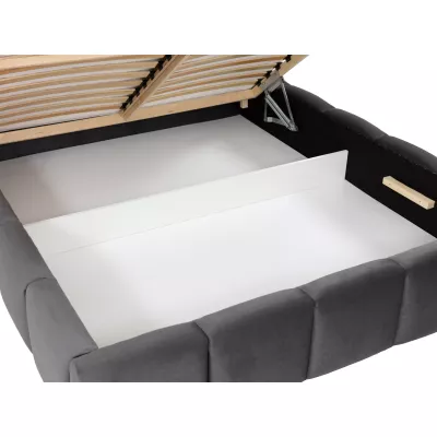 Čalouněná manželská postel 180x200 MIDKIFF - indická růžová