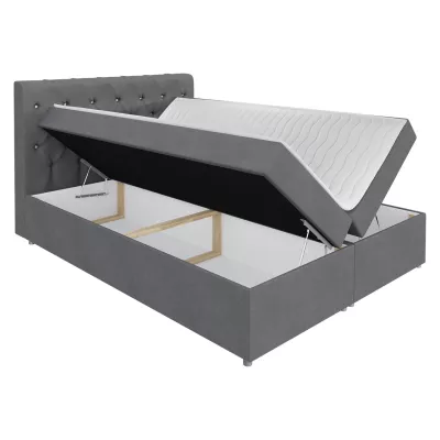 Hotelová dvoulůžková postel 180x200 NITKA - slonovinová kost + topper ZDARMA