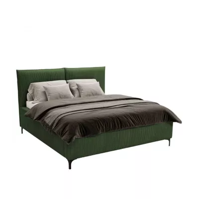 Čalouněná jednolůžková postel 120x200 SKUMA - zelená