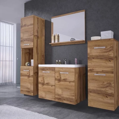 Koupelnová sestava s umyvadlem WHITNEY - dub wotan