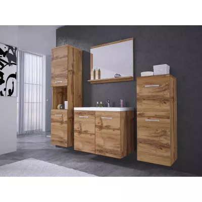 Koupelnová sestava s umyvadlem WHITNEY - dub wotan
