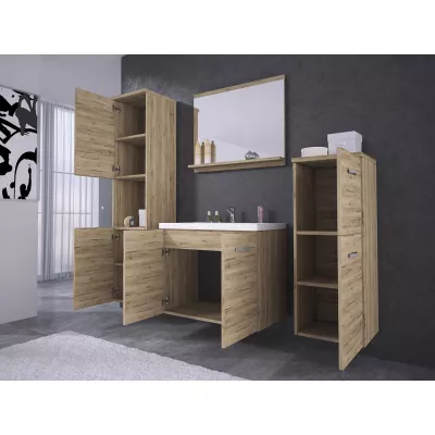 Koupelnová sestava s umyvadlem WHITNEY - dub wotan