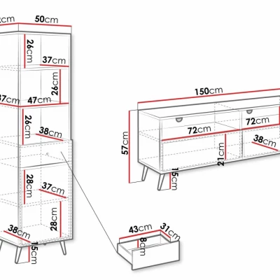 Stěna do obývacího pokoje TAGO 4 - písková béžová