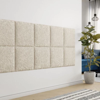 Čalouněný nástěnný panel 42x42 PAG - světlý béžový