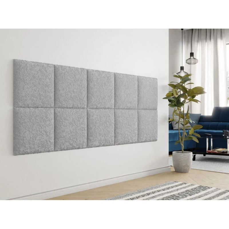 Čalouněný nástěnný panel 42x42 PAG - šedý