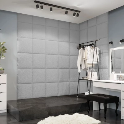 Čalouněný nástěnný panel 42x42 PAG - šedý