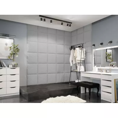 Čalouněný nástěnný panel 42x42 PAG - šedý