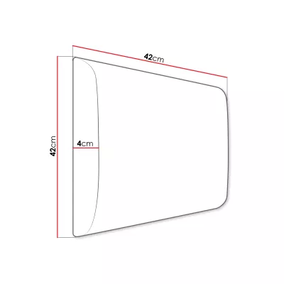 Čalouněný nástěnný panel 42x42 PAG - světlý béžový