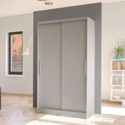 Úzká šatní skříň 100 cm s posuvnými dveřmi ARAPO 1 - kašmír