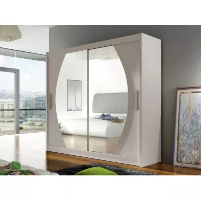 Kombinovaná šatní skříň 180 cm se zrcadlem FLORENCIO 4 - kašmír