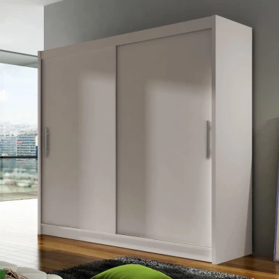 Šatní skříň 180 cm s posuvnými dveřmi a LED osvětlením FLORENCIO 1 - kašmír