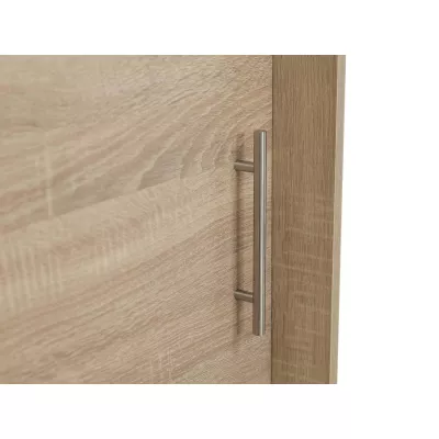 Šatní skříň 180 cm s posuvnými dveřmi a LED osvětlením FLORENCIO 1 - kašmír