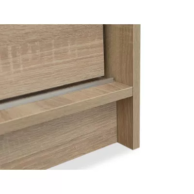 Šatní skříň 180 cm s posuvnými dveřmi a LED osvětlením FLORENCIO 1 - kašmír