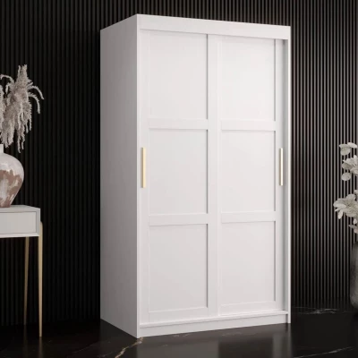 Šatní předsíňová skříň 100 cm MALIA 1 - bílá