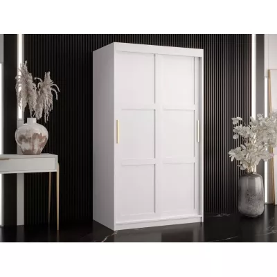 Šatní předsíňová skříň 100 cm MALIA 1 - bílá