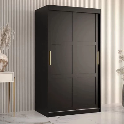 Šatní předsíňová skříň 100 cm MALIA 1 - černá