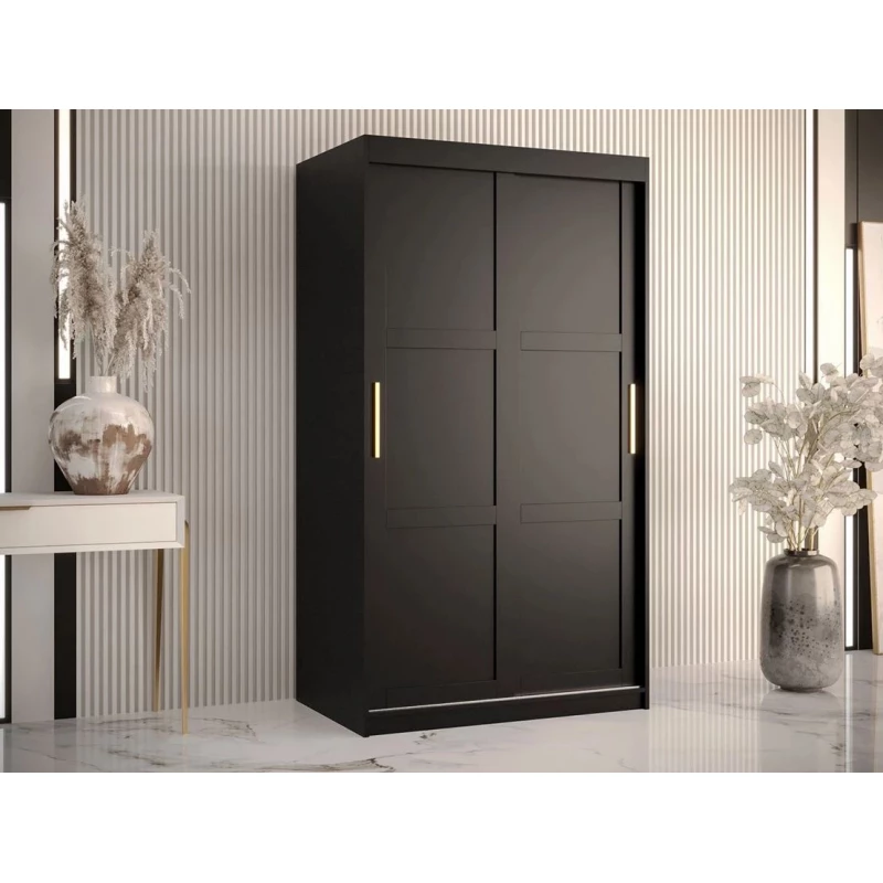 Šatní předsíňová skříň 100 cm MALIA 1 - černá
