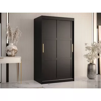 Šatní předsíňová skříň 100 cm MALIA 1 - černá