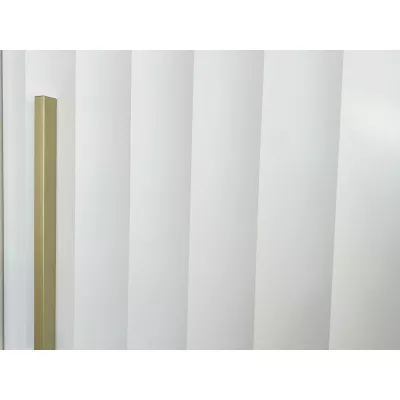 Zrcadlová šatní skříň 100 cm LUNIVE 2 - bílá