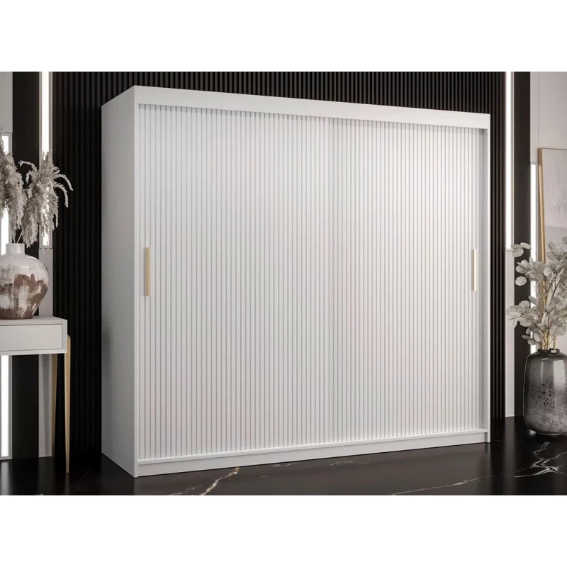 Šatní skříň 200 cm LONZO 1 - bílá