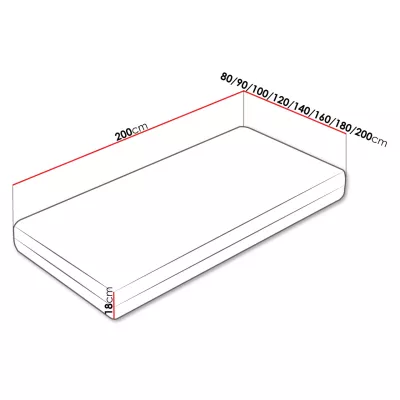 Oboustranná pružinová matrace 120x200 HORSTE