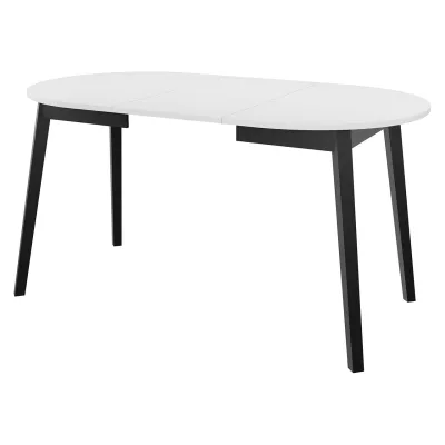 Kulatý rozkládací stůl se 4 židlemi SALPA 2 - šedý mramor / černý / zelený