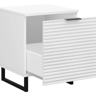 Stolek k posteli OVERTON - černý grafitový / zelený