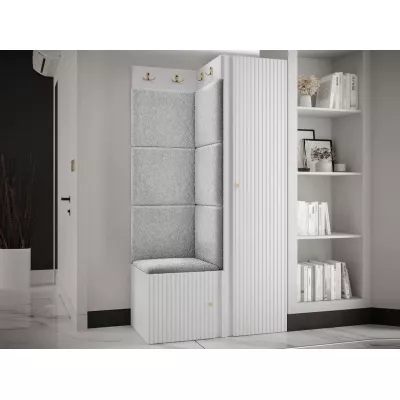 Nábytek do předsíně LURDES 7 - bílý / šedý