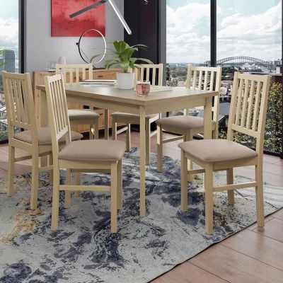 Sestava do jídelny 6+1 ADELBITE 5 - dub sonoma / béžová