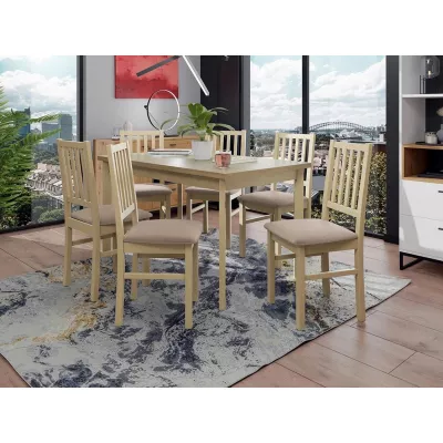 Sestava do jídelny 6+1 ADELBITE 5 - dub sonoma / béžová