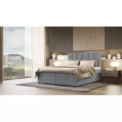 Hotelová postel DELTA 1 - 200x200, tmavě šedá